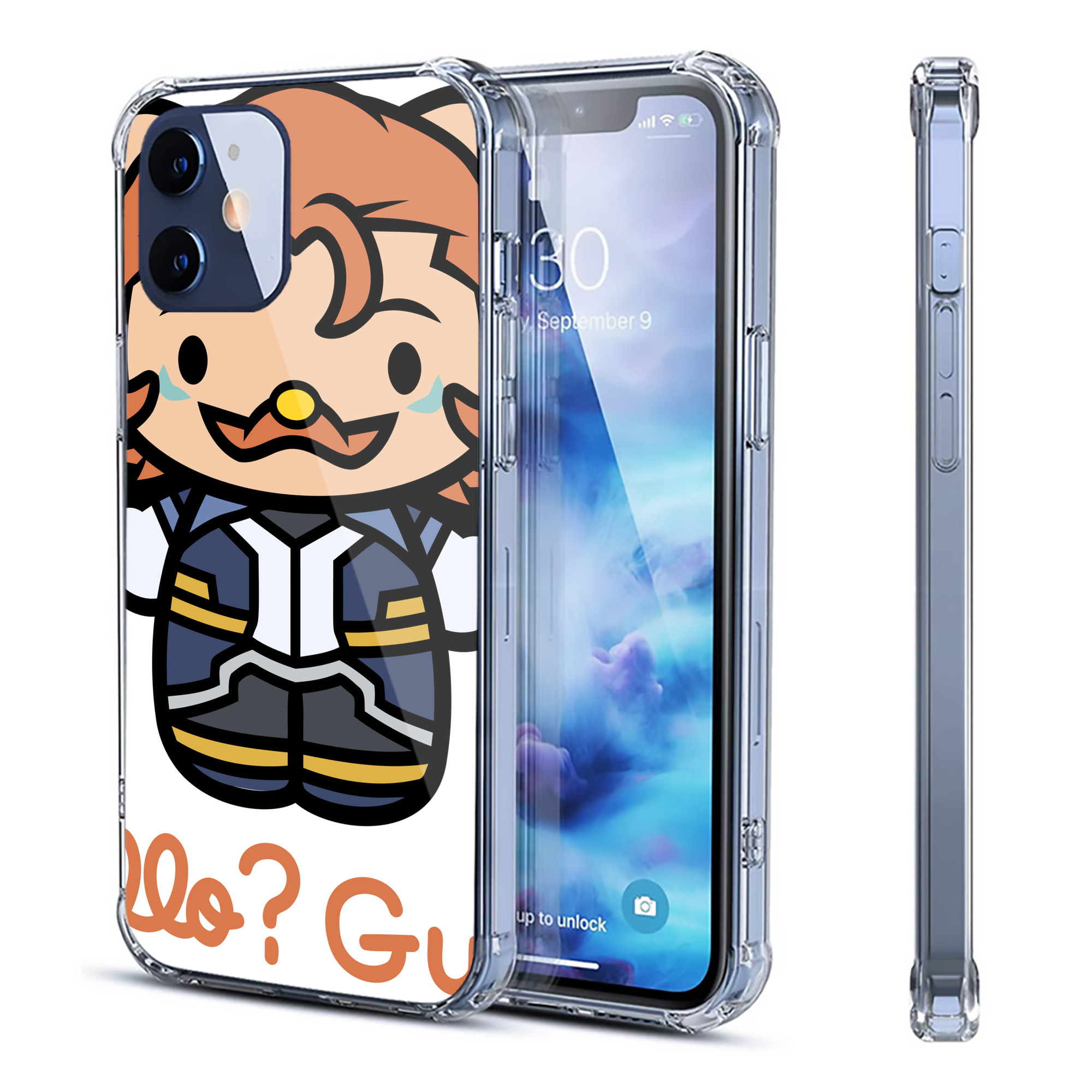 （画像用） Hello Kitty ハローキティ 【iPhone 12シリーズ対応】透明スマホケース（クリアソフトケース）